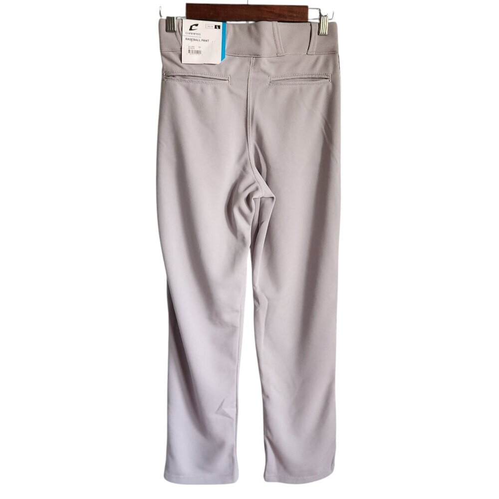 CHAMPRO Pants Large Boys Youth 3 Pair Grey MVP Open Bottom Baseball Pant - Picture 5 of 11